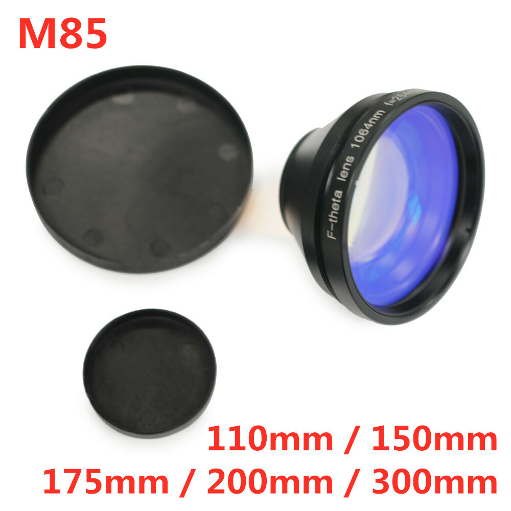 Fiber Laser Machine Scanning Lens 150mm / 200mm / 300mm Area F Theta Lens M85