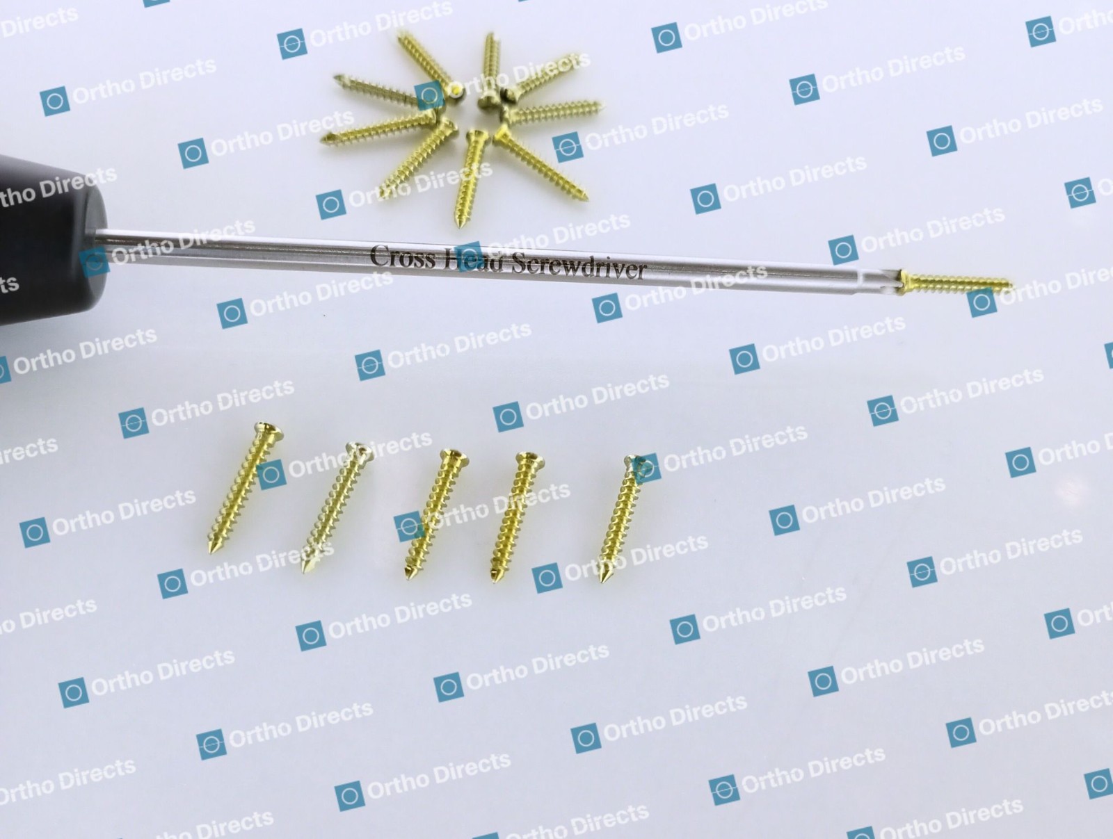 1.5mm Cross Drive Self-Tapping Screws Maxillofacial CMF Set 100 Pcs Set Ti