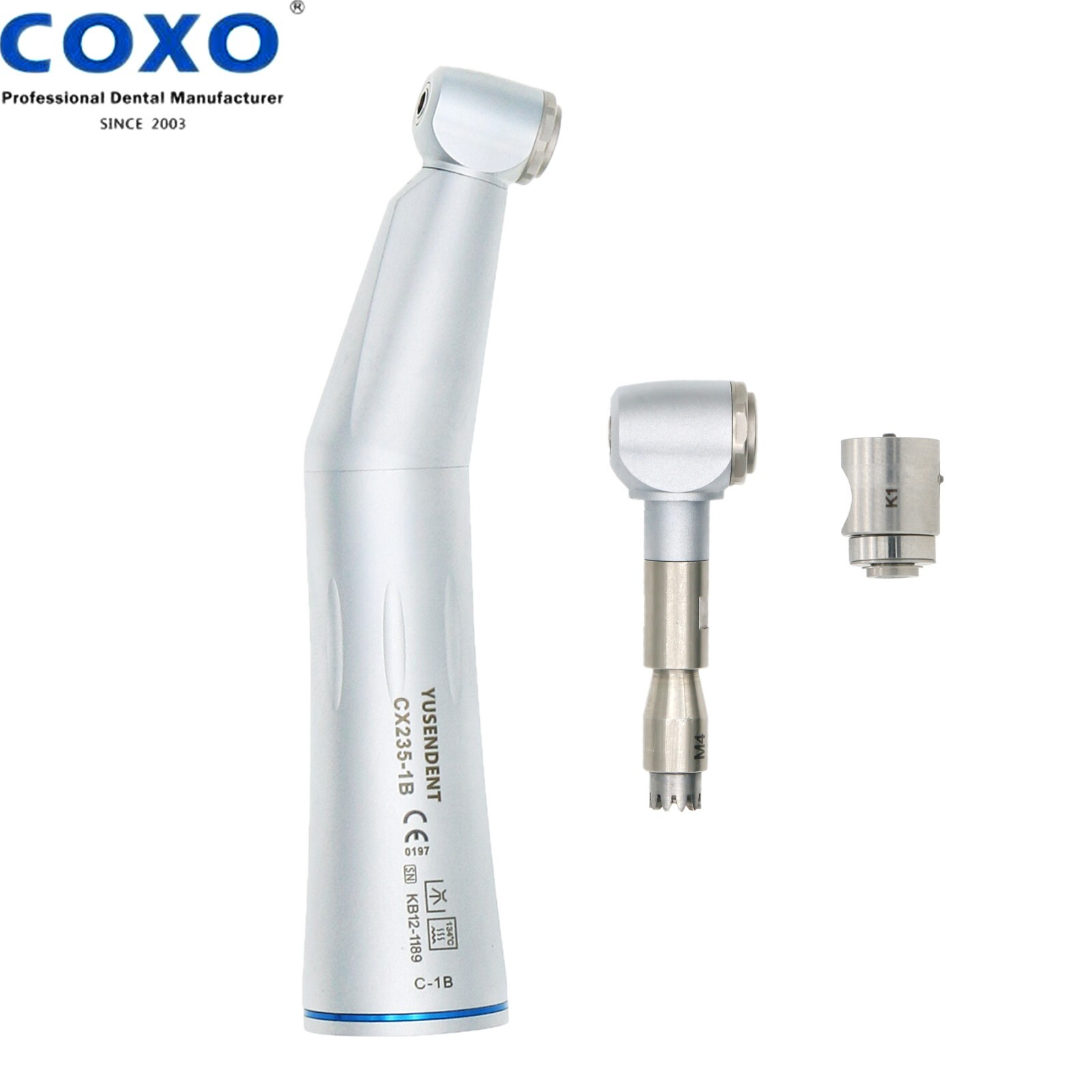 COXO Dental Inner Water Push Button Low Speed Contra Angle Handpiece CX235-1B
