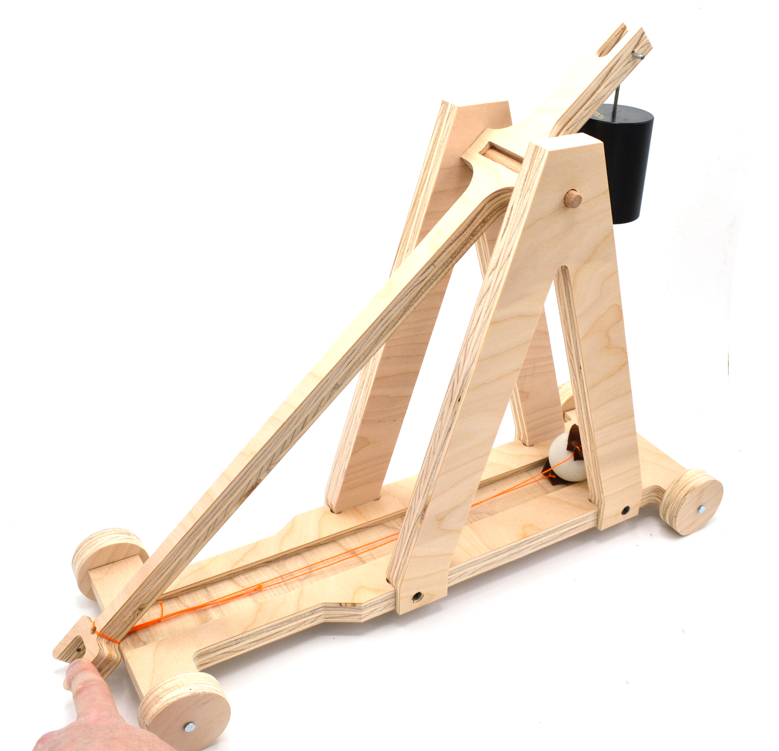 Eisco Garage Physics Large Trebuchet DIY Kit – 21 inch Beam Arm, made in U.S.A.