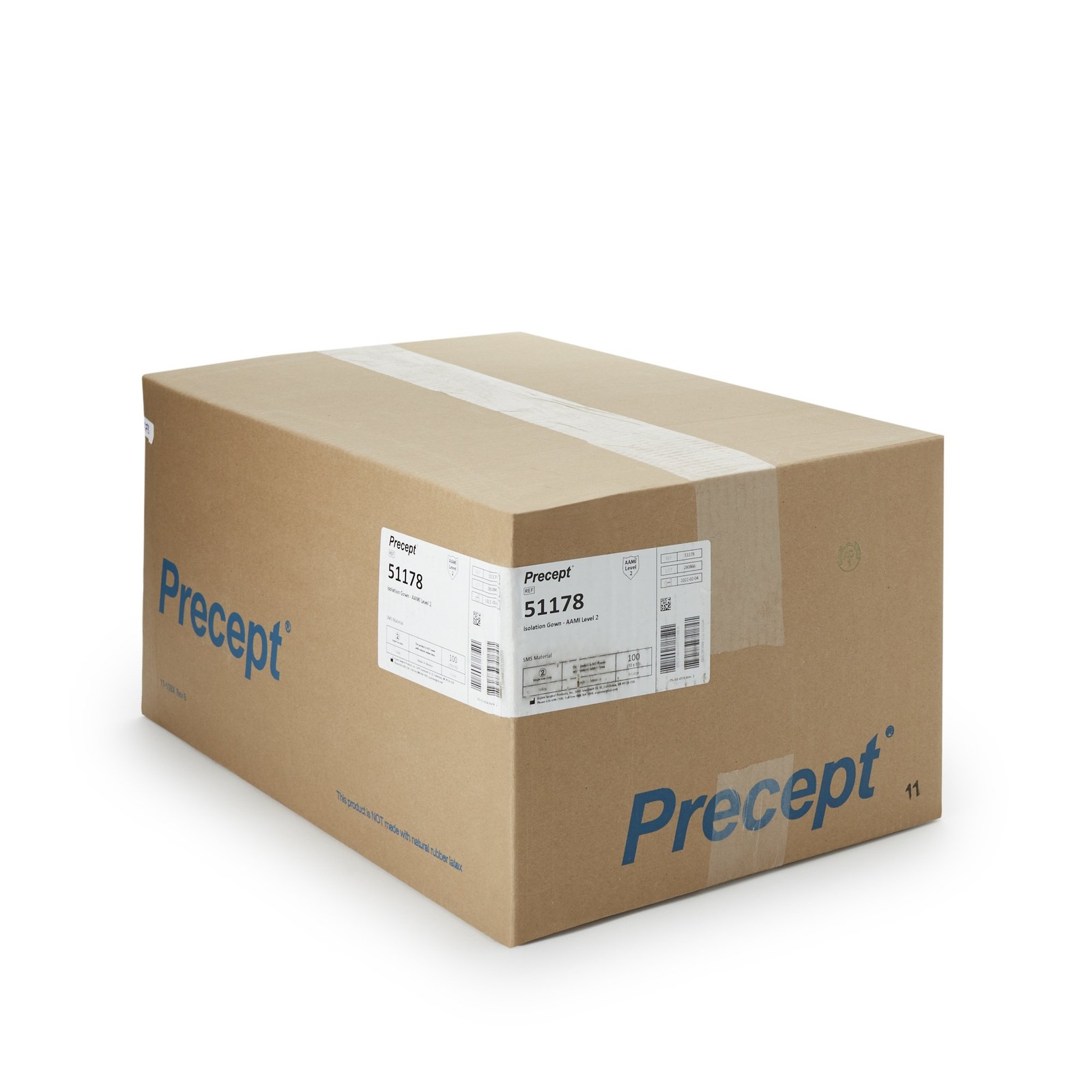 Precept Disposable SMS Protective Procedure Gown Yellow X-Large 100 per Case