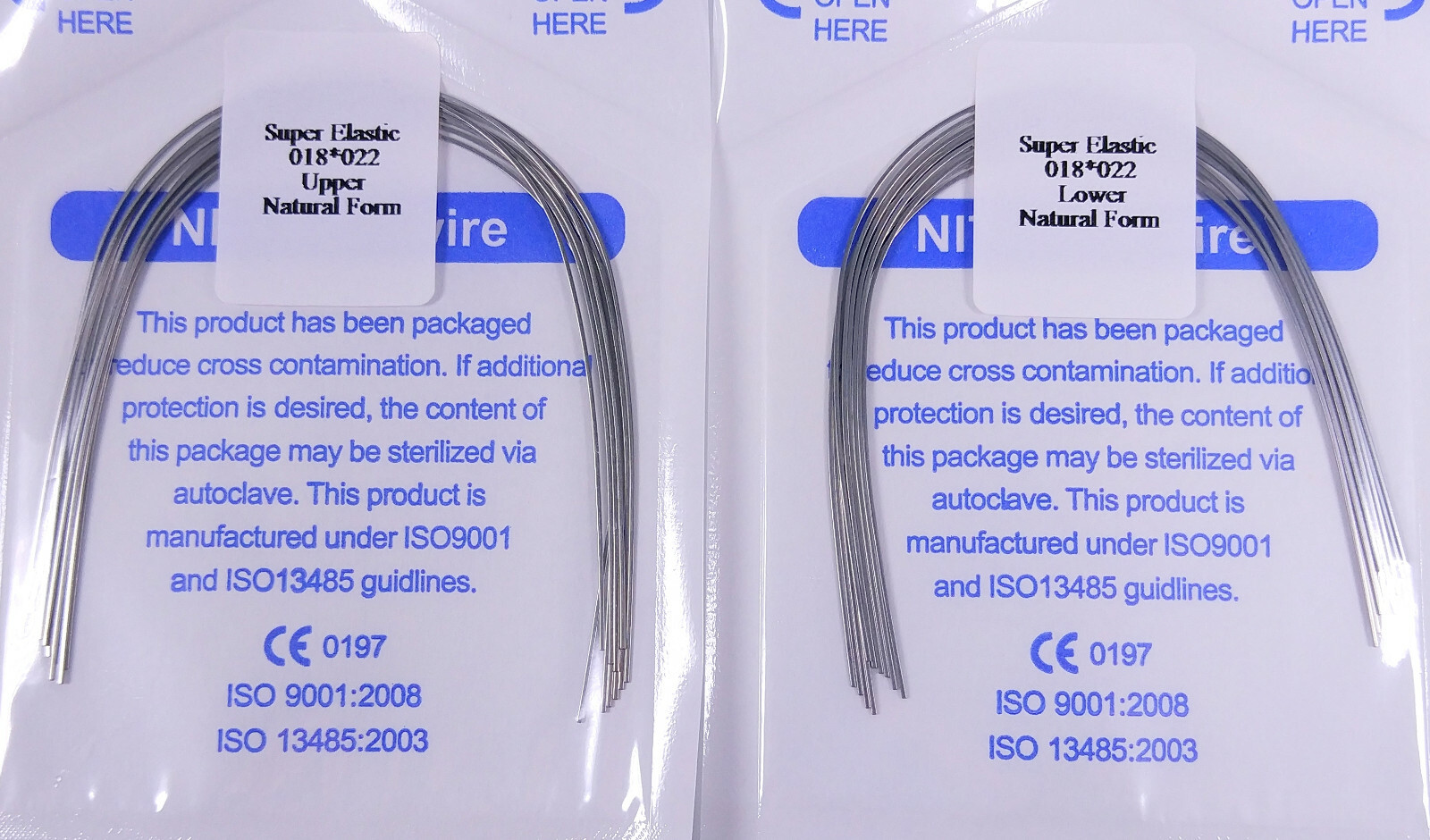 200Pcs Dental Orthodontic Arch Wire Rectangular Super Elastic Niti Natural Ovoid