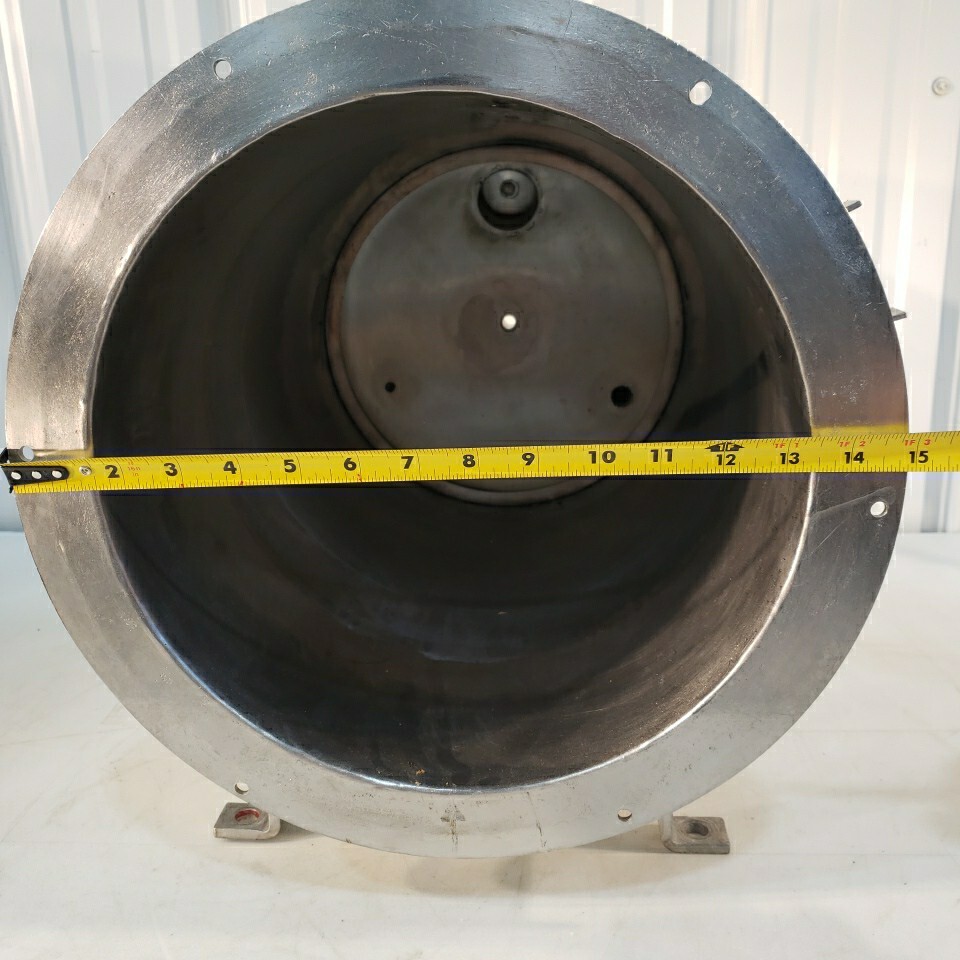 Stainless Steel Positive Pressure Chamber Cylinder Horizontal Custom Stand 12″ D