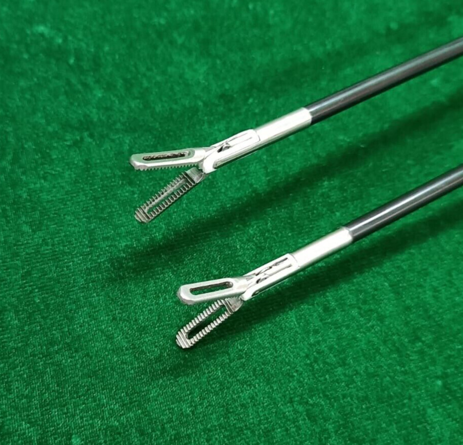 2pc Laparoscopic Bipolar Fenestrated 5mmx330mm with Cable Reusable Instruments