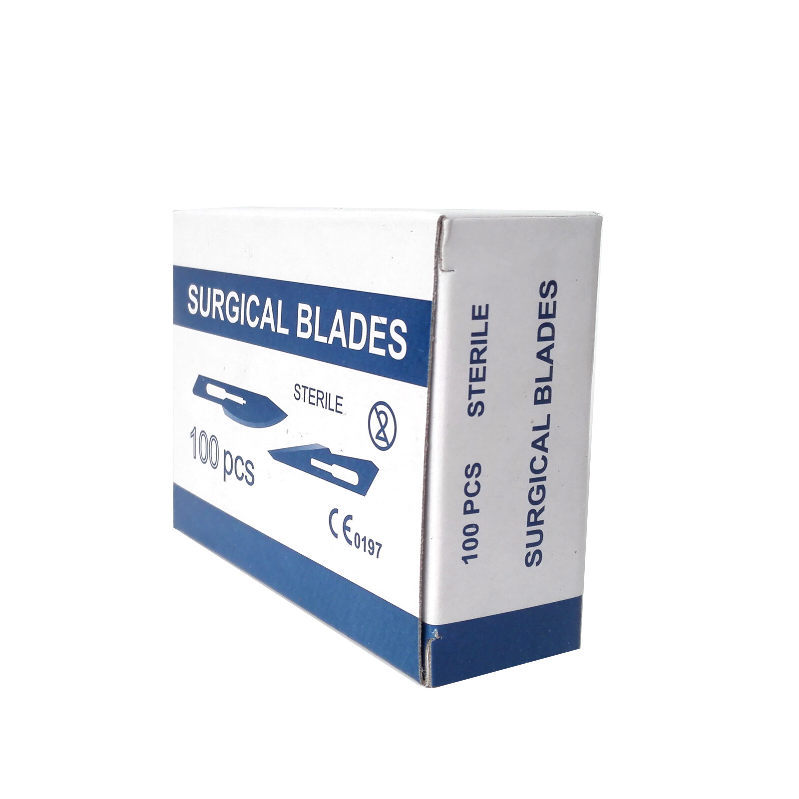100 Sterile Surgical Blades with FREE Scalpel Knife Handle Medical Dental Tools