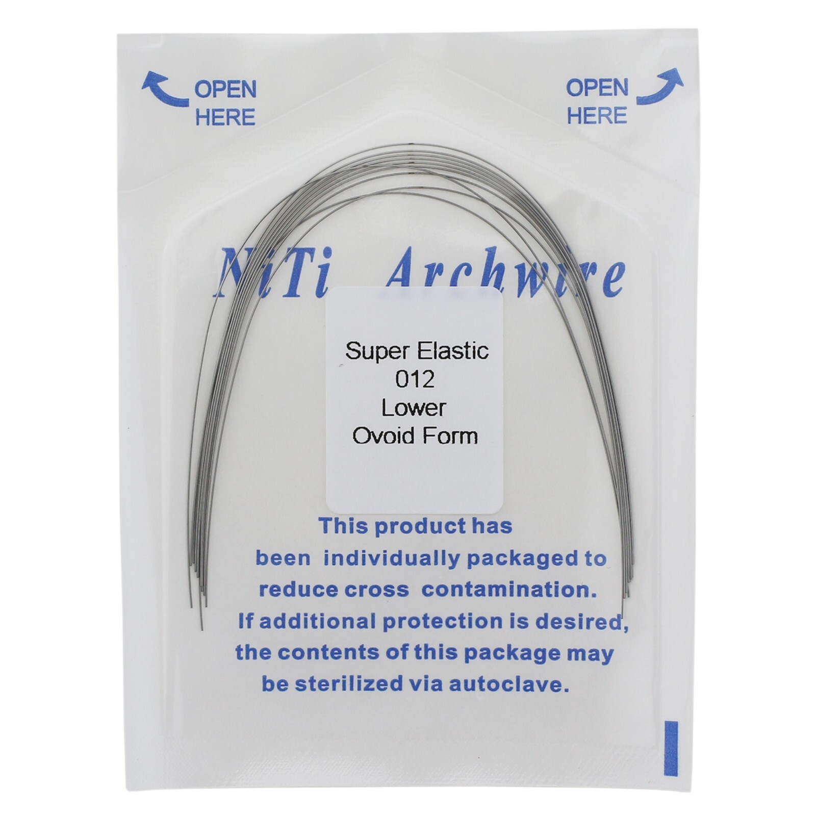 arcos de ortodoncia Orthodontic Arch Wire Round NiTi 014 Stainless Steel Natural