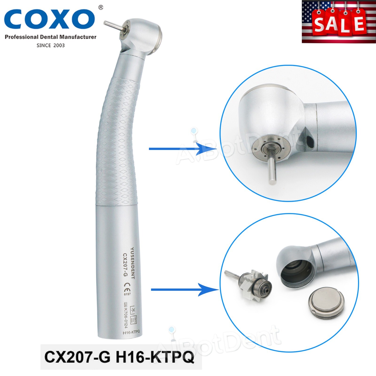 COXO BEING Dental LED Low/High Speed Fiber Optic Handpiece KaVo NSK MULTIflex