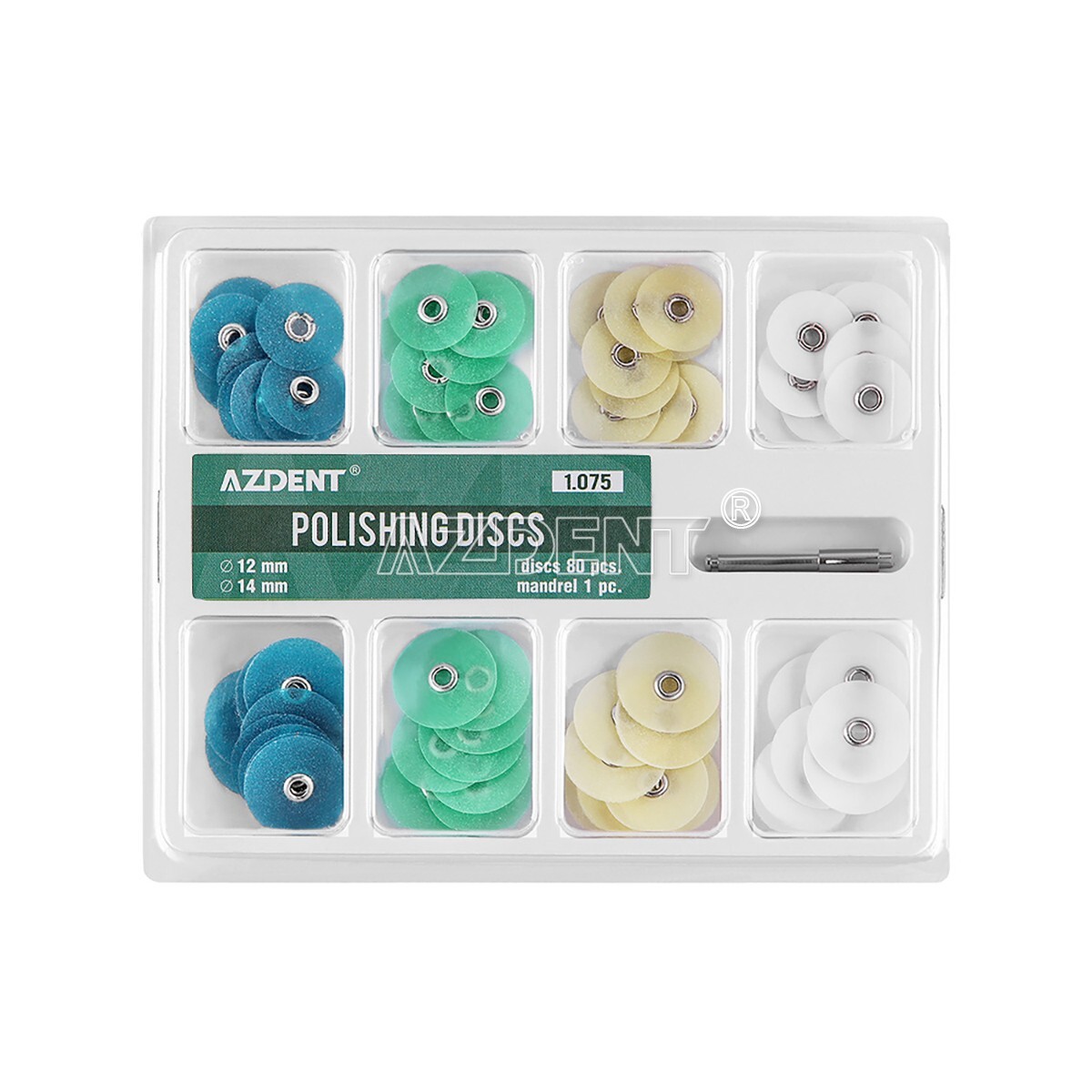 10 Boxes Dental Composite Finishing Polishing Discs assorted kit With Mandrel