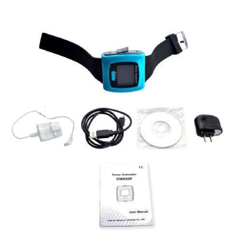 CMS50F Wrist Pulse Oximeter – Oxygen Monitor with Finger Probe