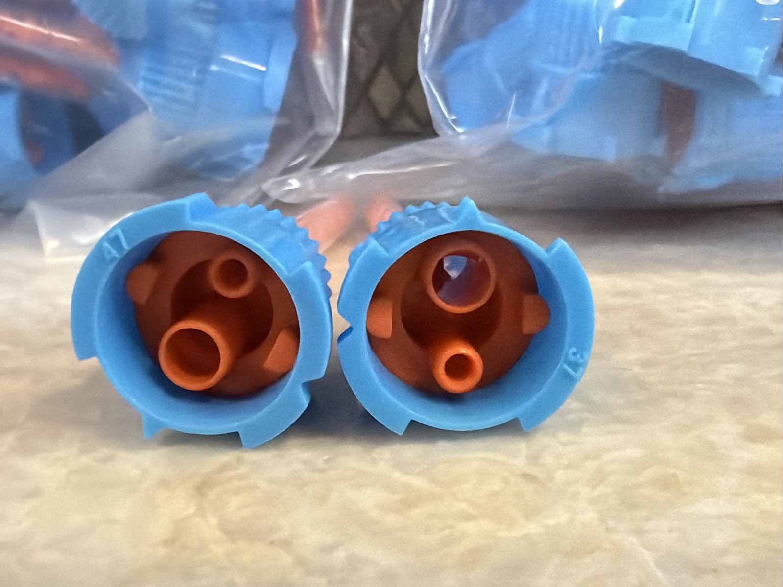 200 pcs Crown & Bridge 10:1/ 4:1 Ratio Blue and Orange Mixing Tips