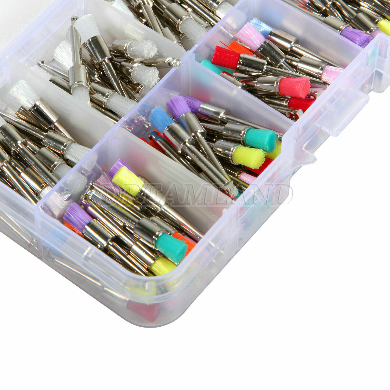 200Pcs/Box Dental Nylon Materials Closure Flat Polishing Prophylaxis Brushes USA