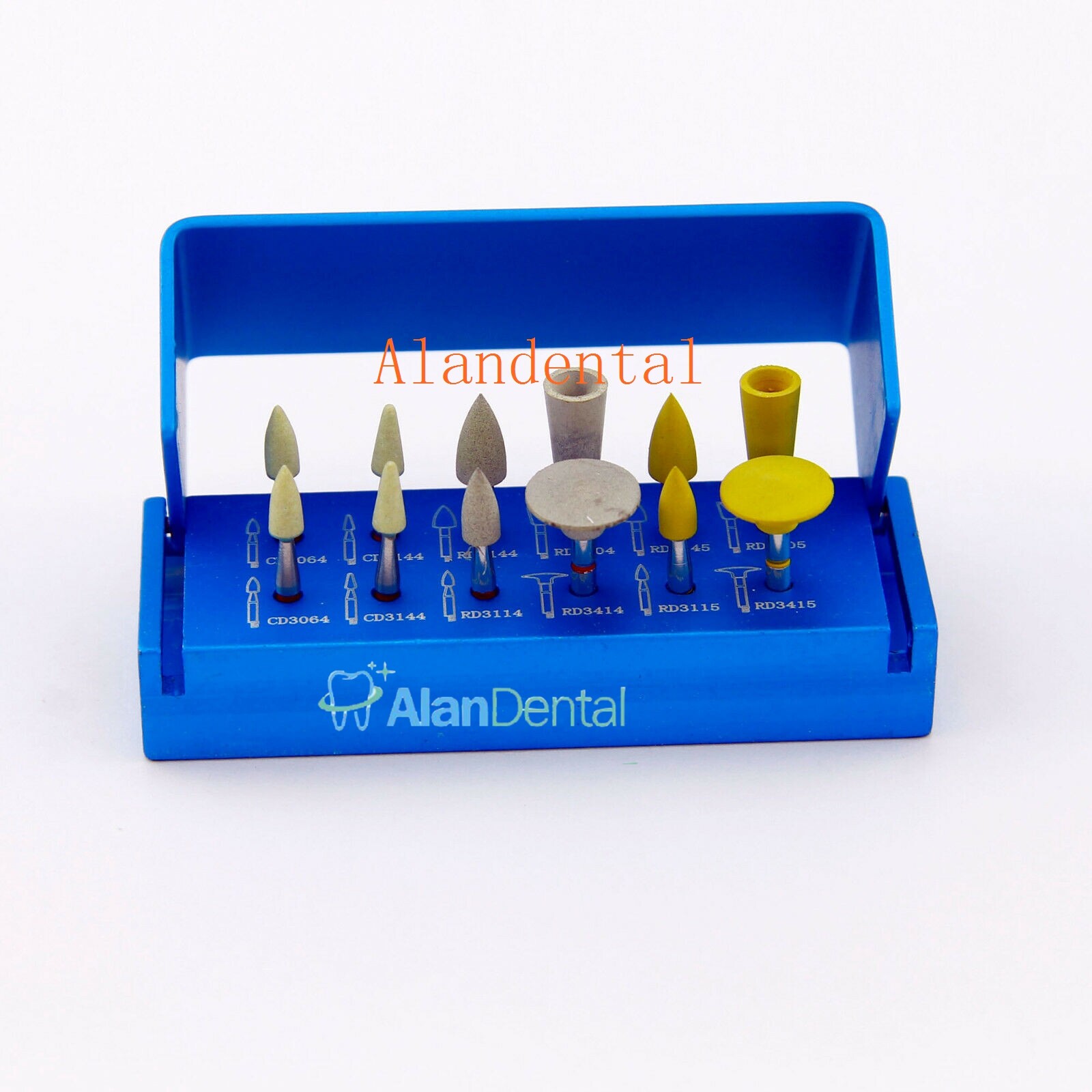 Dental Diamond Polishing Set Polisher for zirconia Clinic Low Speed Contra Angle
