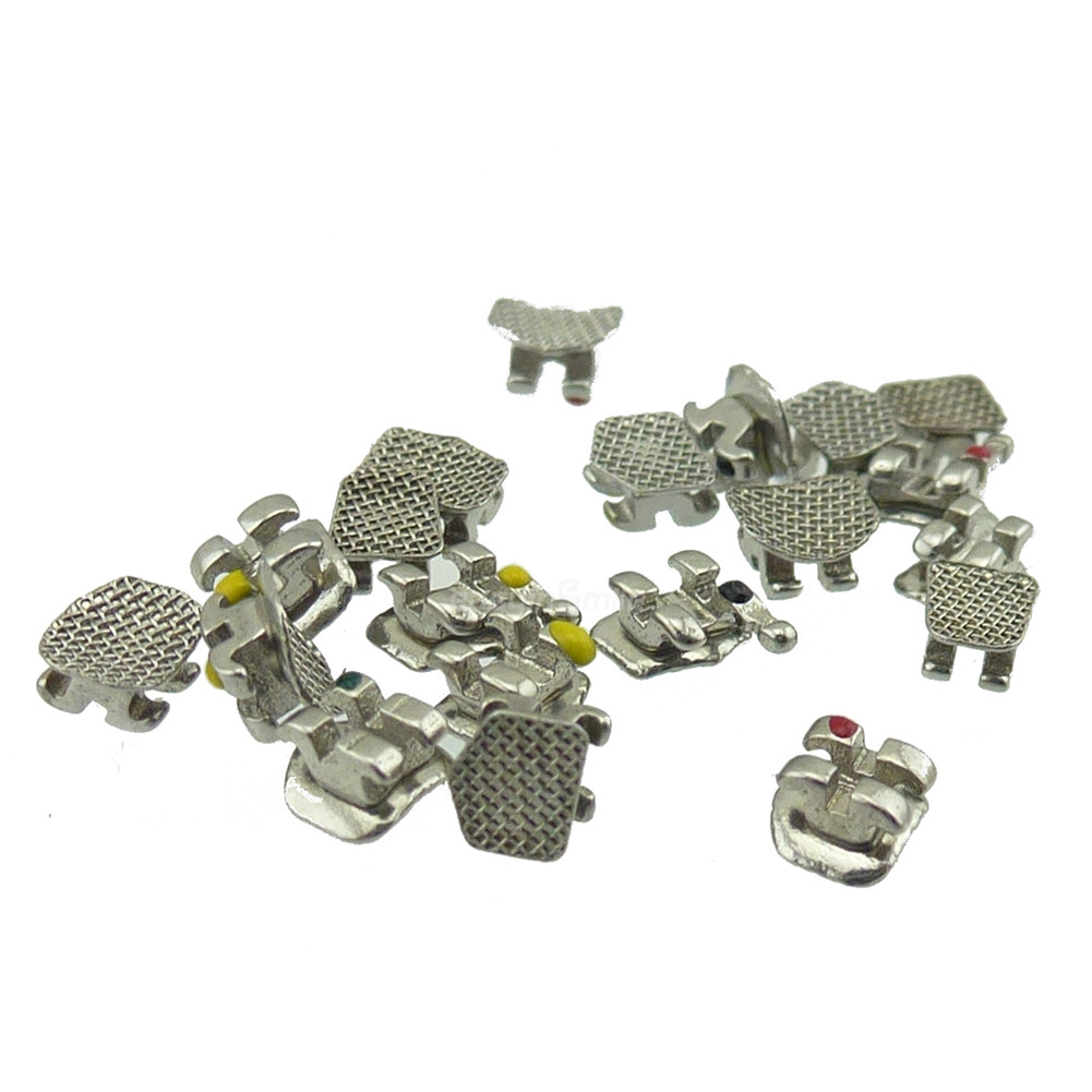Dental Orthodontic Bracket Braces Metal Mini Bracket MBT Roth 022 345 With Hook