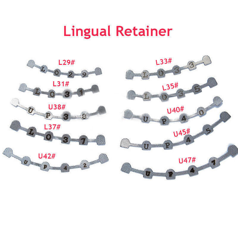 10Pcs/Pack Dental Orthodontic Lingual Retainer Bonding Splits With Mark Base