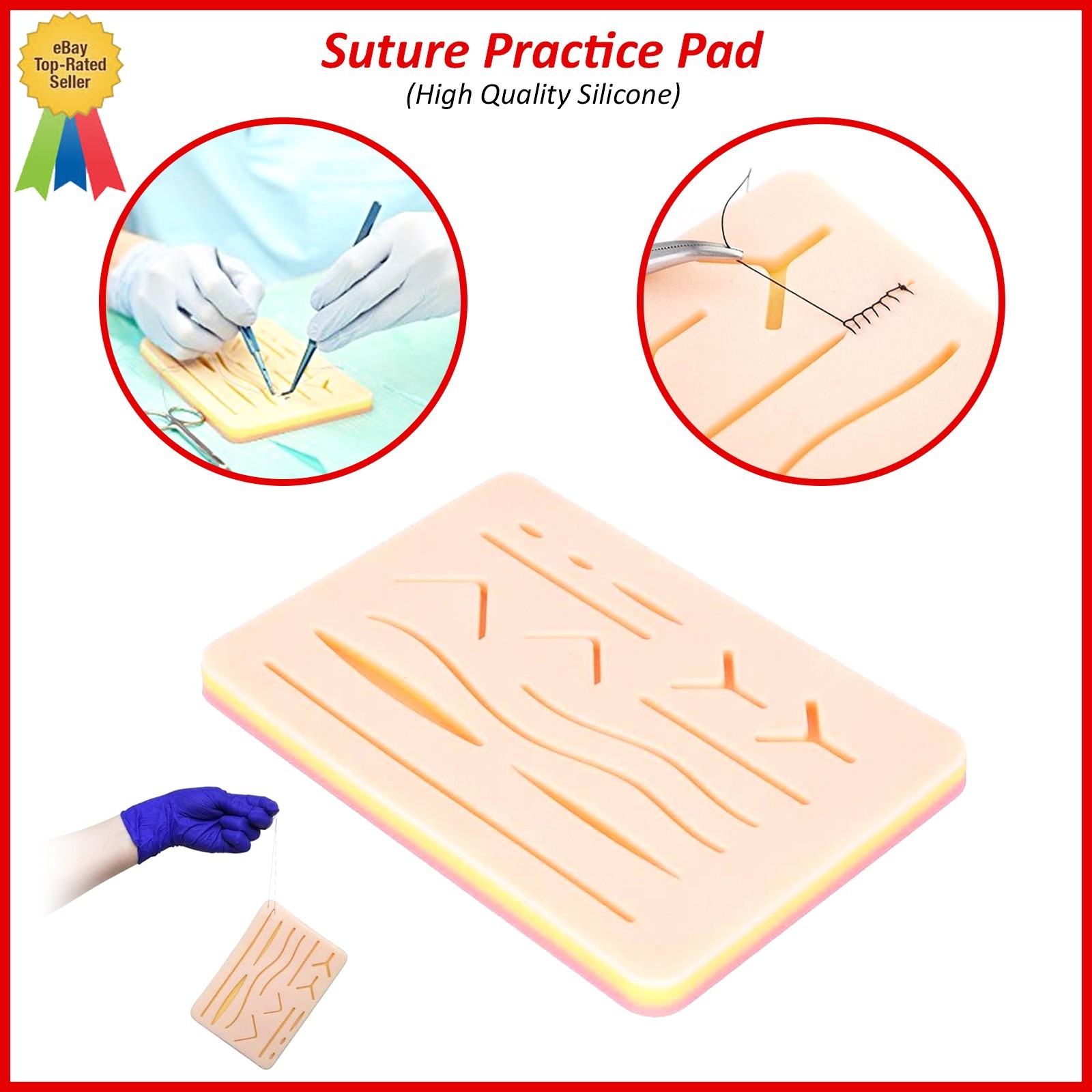 Complete Practice Student Suture Kit for Medical Students Training Kits 5 Pcs