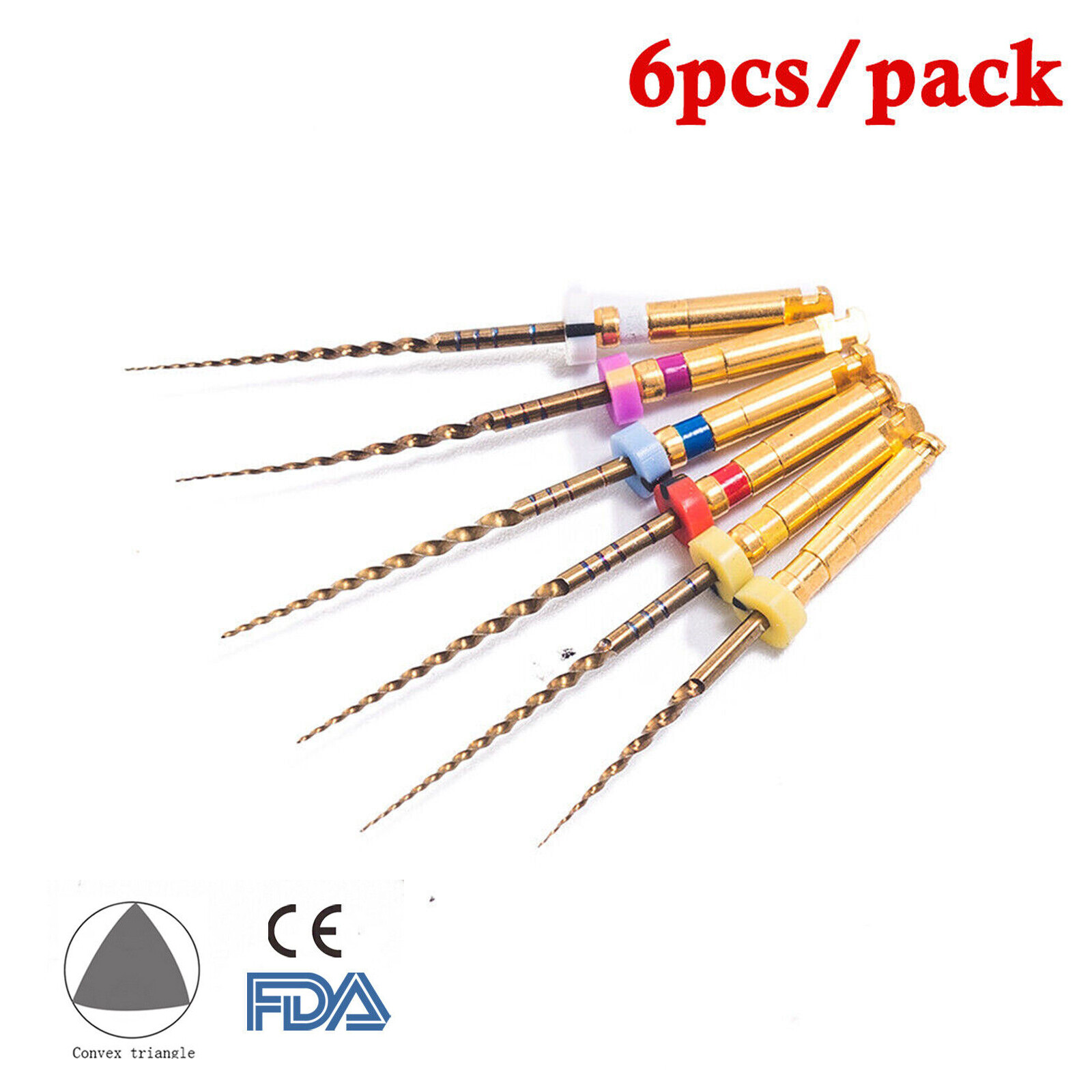 DMXDENT PT-GOLD/BLUE Taper X-Pro Endo Files Dental NITI Rotary Root Canal File