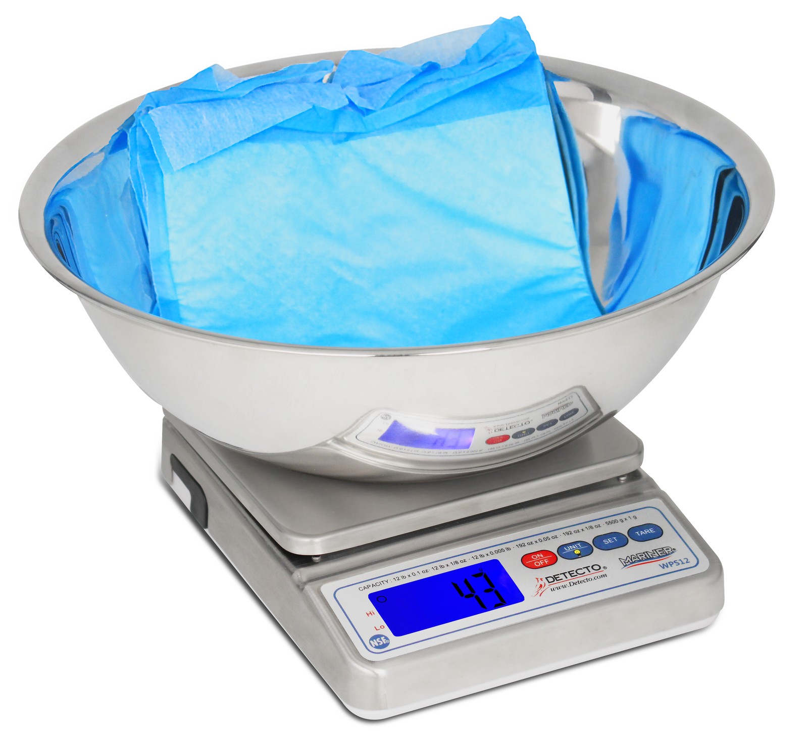 Cardinal Scales WPS12UT Underpad/Wet Diaper Scale, Mariner Waterproof IP67,