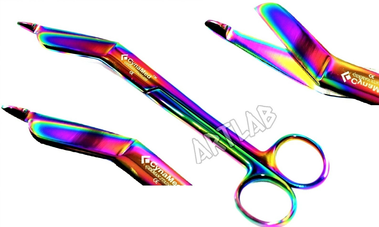 7.25″ ENT LISTER BANDAGE SCISSORS SHEARS GERMAN PREMIUM RAINBOW NURSE SHEARS
