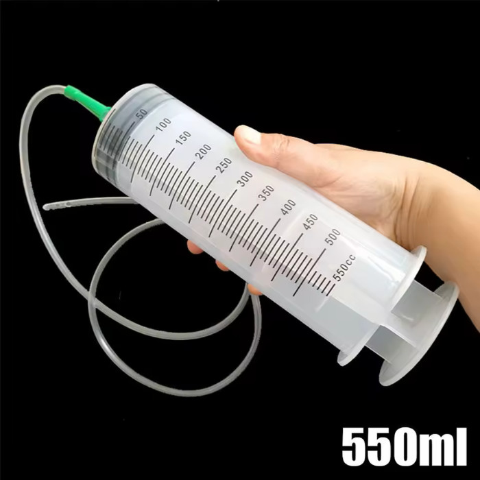 100ml/550ml Large Capacity Syringe Reusable Pump Measuring With 1m Tube Feeding*