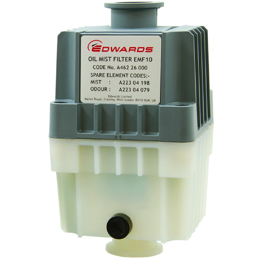 Edwards EMF10 EMF20 Oil Mist Filter, KF25 Ports, for RV3, RV5, RV8 Vacuum Pumps