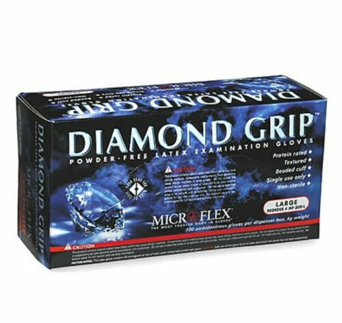 Microflex Diamond Grip Latex Gloves- Xtra Large- 100ct/box- MF-300-XL