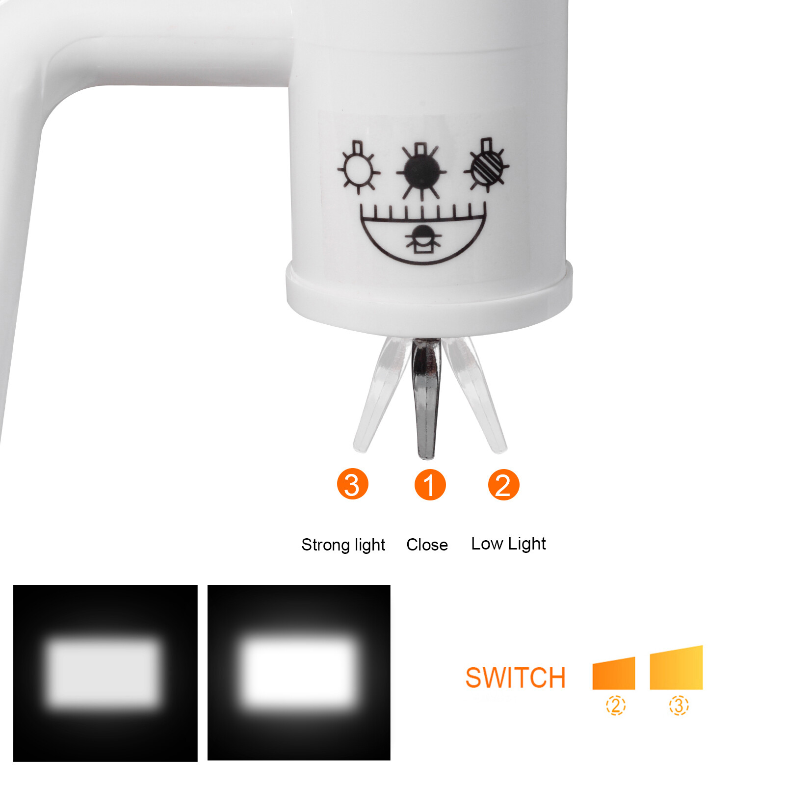 50W Wall-Mounted Dental Surgical Halogen Light Shadowless Lamp Light with Arm US