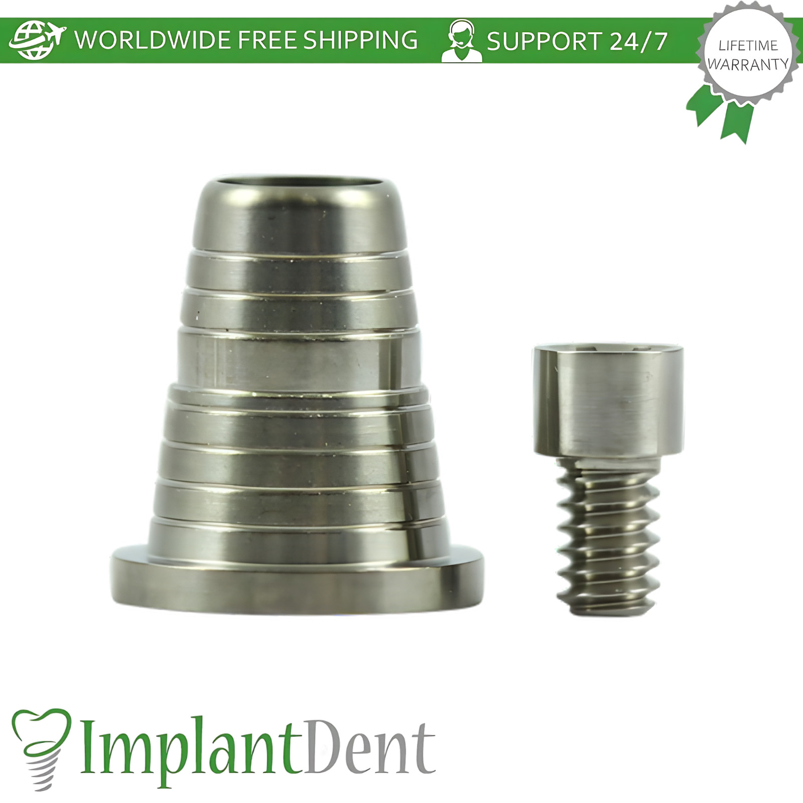 Titanium Conical Sleeve Ø4.9mm For Multi Unit P64 AB Dental Compatible