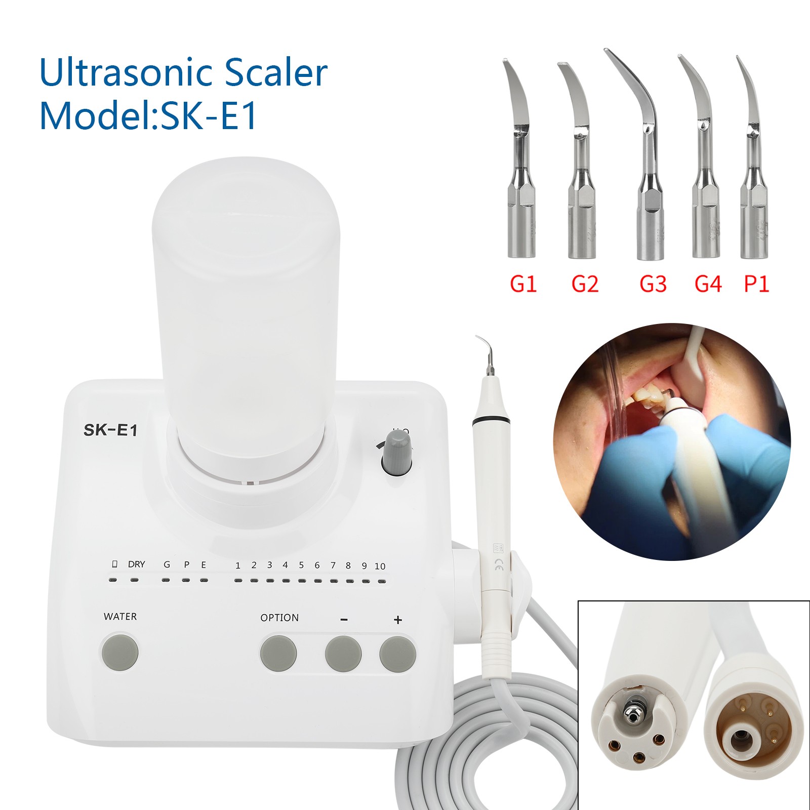 Dental Ultrasonic Piezo Scaler 2 Bottles Fits EMS Cavitron Woodpecker Handpiece