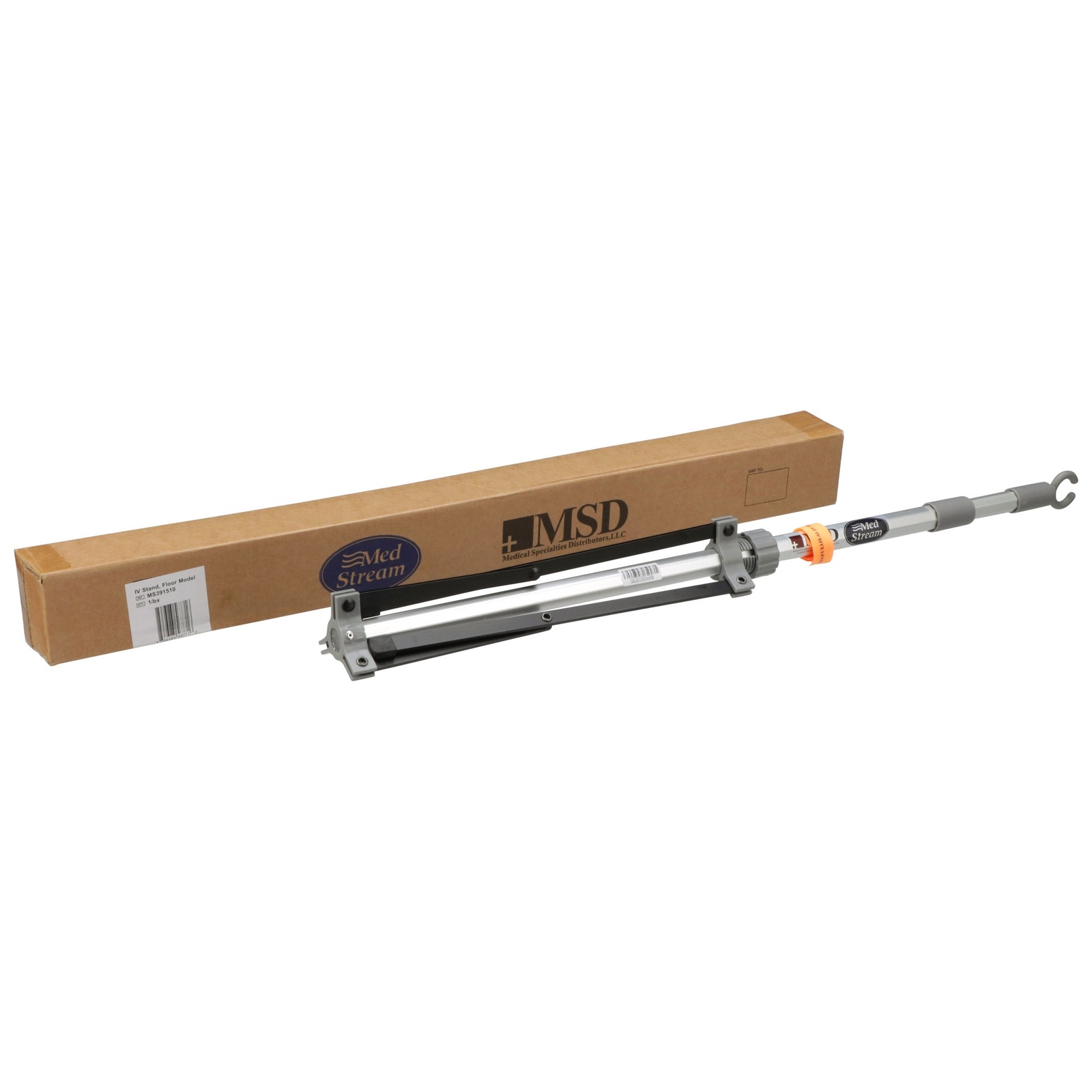 drive Aluminum Disposable IV Stand Floor Stand MS391510 12 Ct