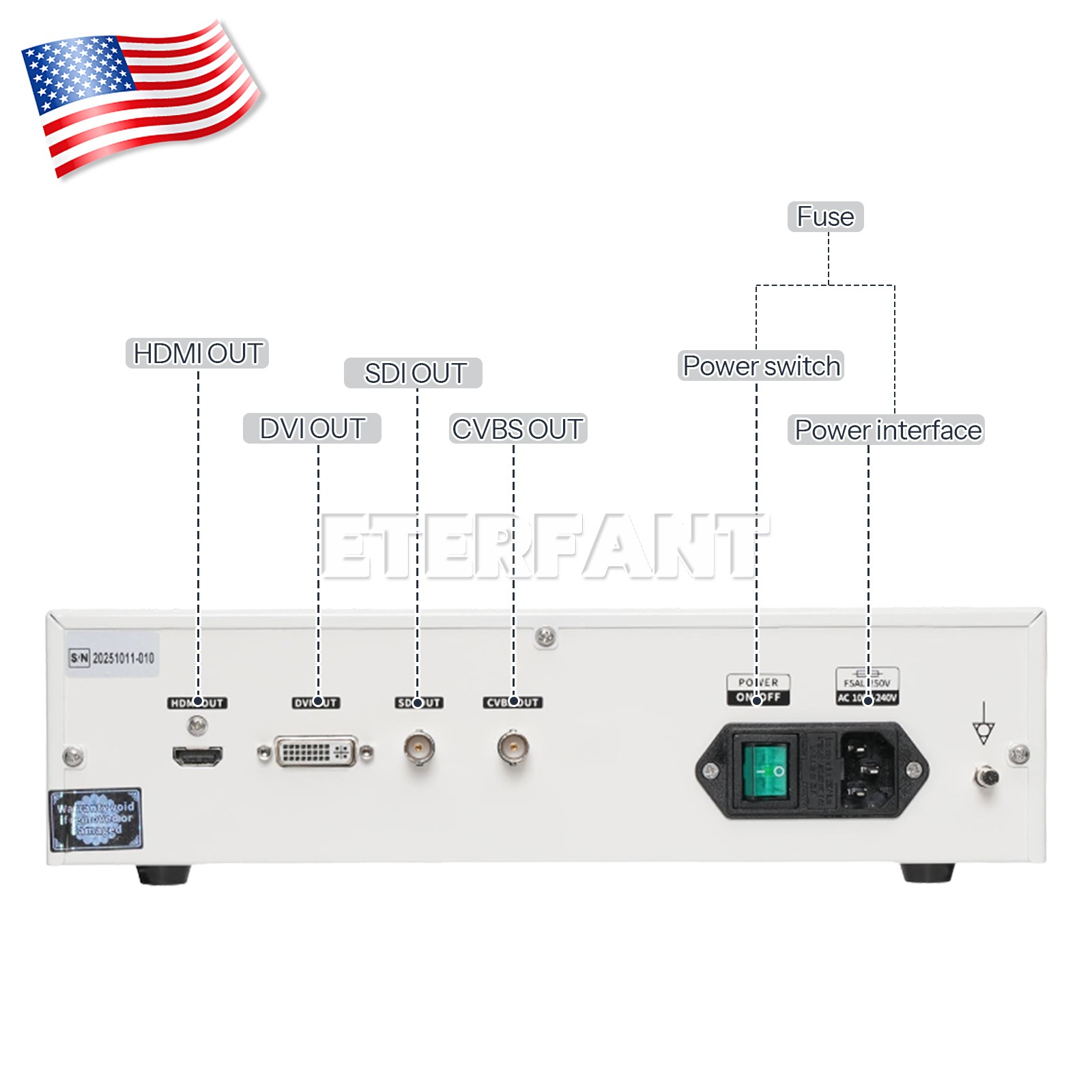 1080p Full HD ENT Endoscopy Laparoscopic Camera for Medical Endoscope TU-Y1 US