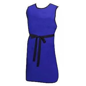 ATTENUTECH Apron Frontal, Tie-Front, 50mm Pb LE, Lightweight, Royal Blue, XL