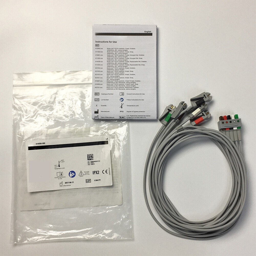 For GE Adult 5 Lead Cable 414556-002 Replace 412681-002