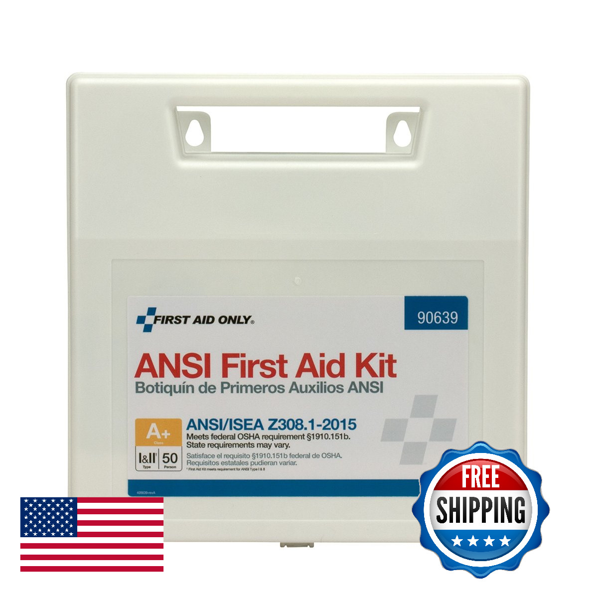 First Aid Only 90639 Ansi A 2015 And Osha Compliant First Aid Kit 50-Person
