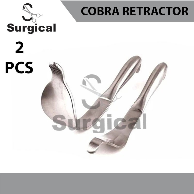 Set of 2 Cobra Retractors Serrated Tip | Orthopedic Surgical Instruments