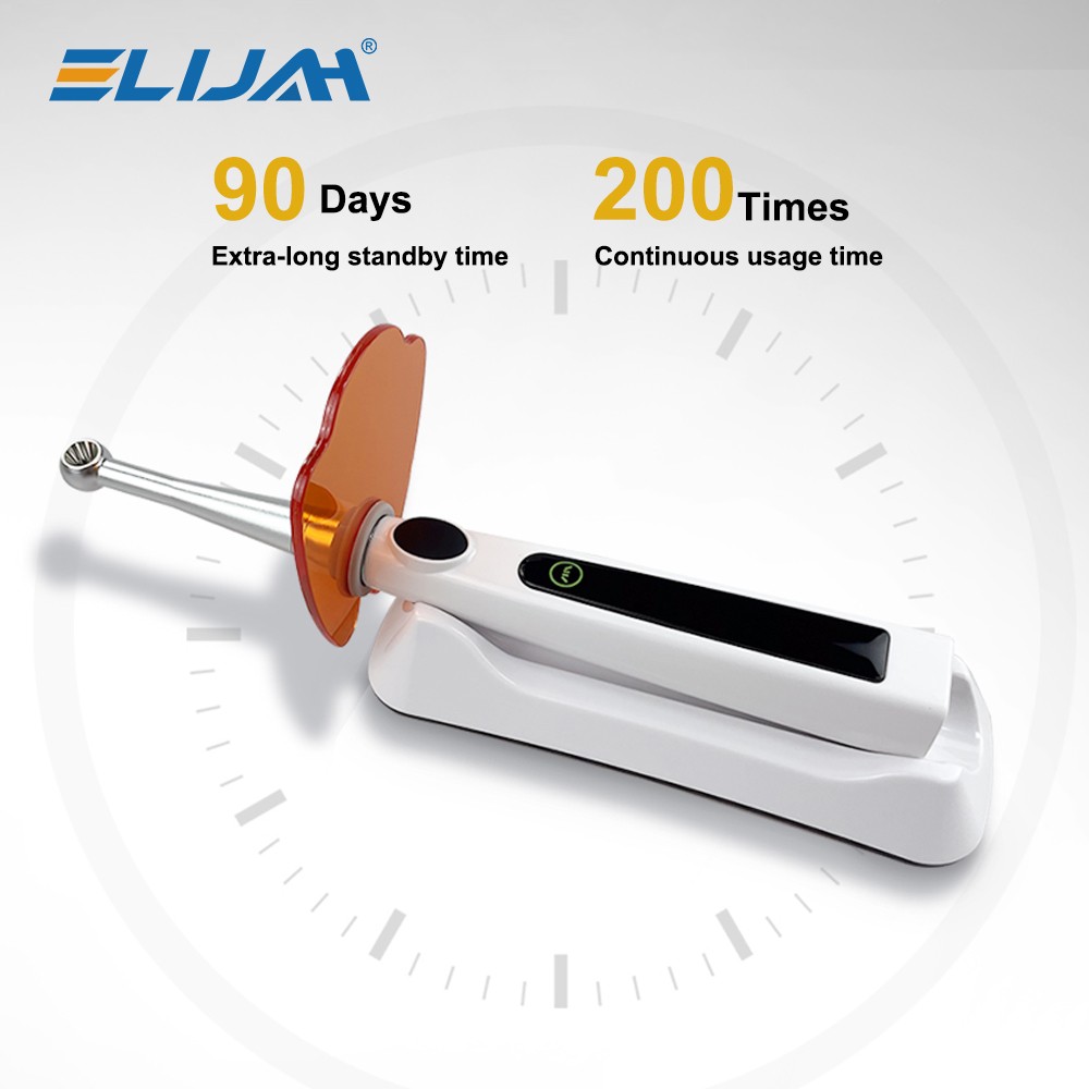 Dental Cordless LED Light Cure Lamp Metal Head 1S LED Curing Light 360° 4 Modes