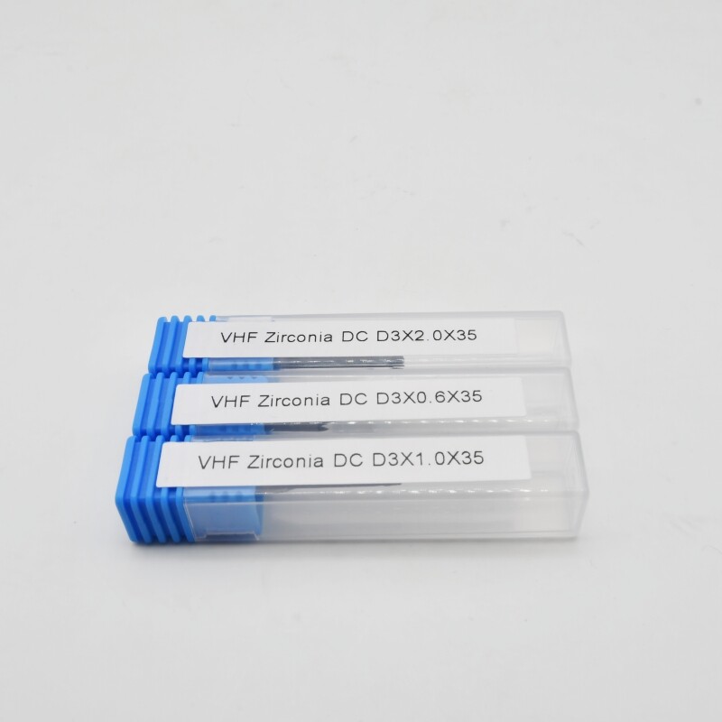 VHF K4 Zirconia DC DLC Milling Burs Cad Cam Tools 0.6/1.0/2.0mm Shank D 3mm