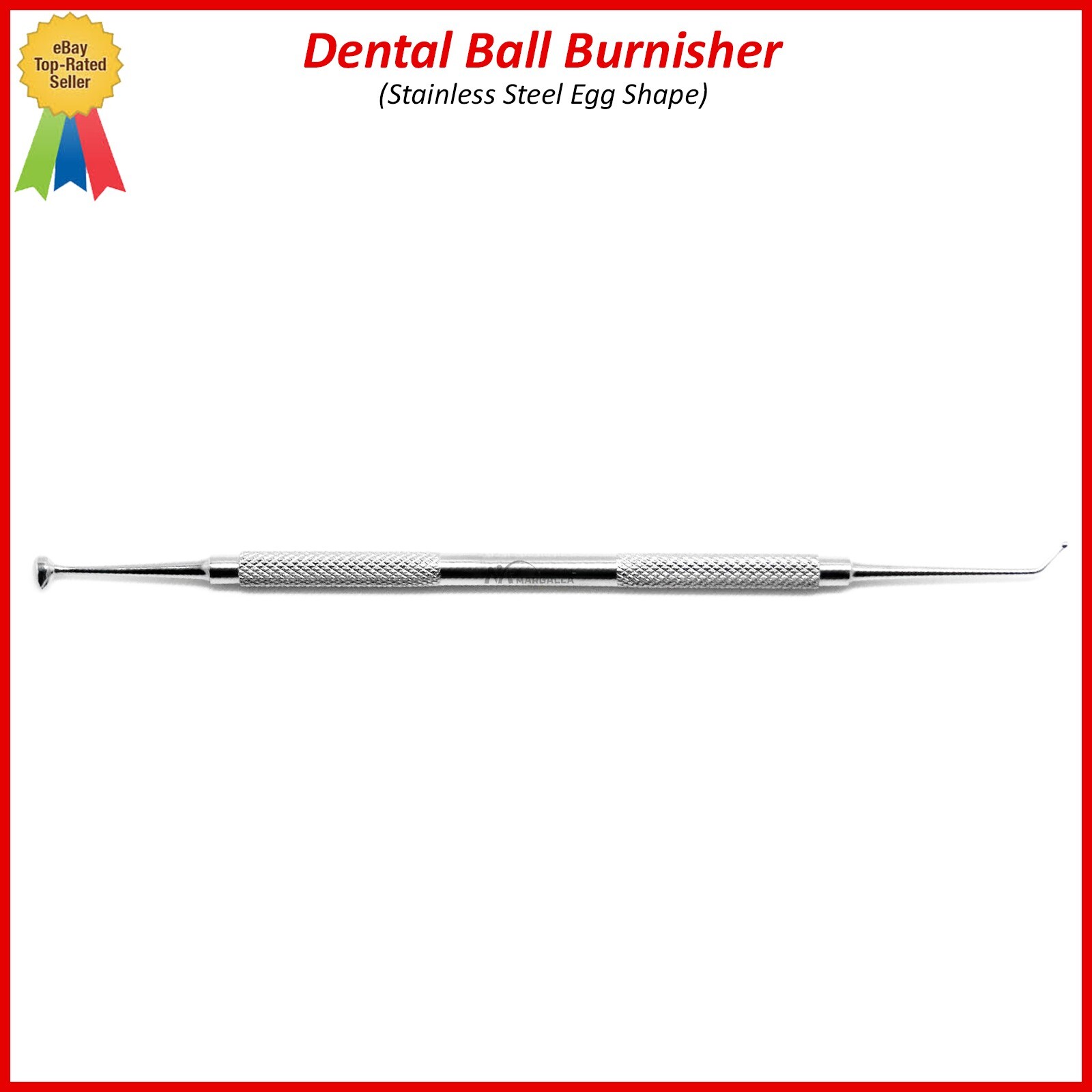 Dental Ball Burnishers Egg Shape Composite Amalgam Plastic Filling Instruments