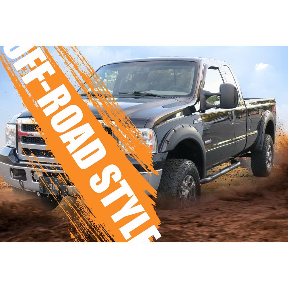 1999-07 Ford F250 F350 F450 SD Textured Factory Style Fender Flares Non-Dually