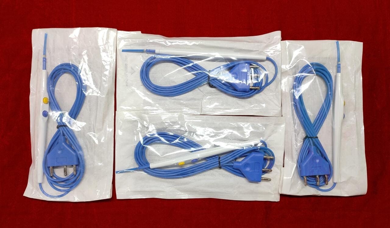 Laparoscopic Disposable Electrosurgical Pencil Surgical Surgery Instruments-4pc