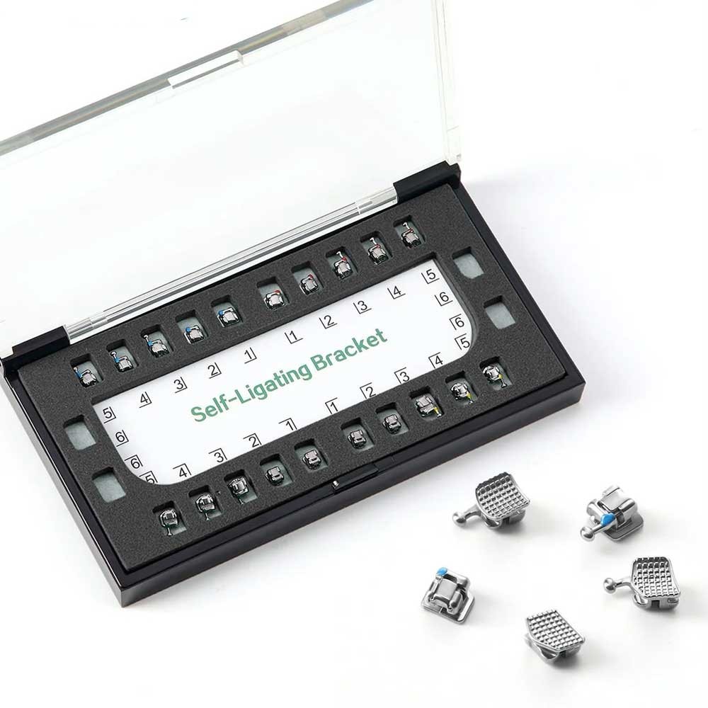 Dental Orthodontic Self Ligating Brace Bracket Mini Roth.022 Hooks 345