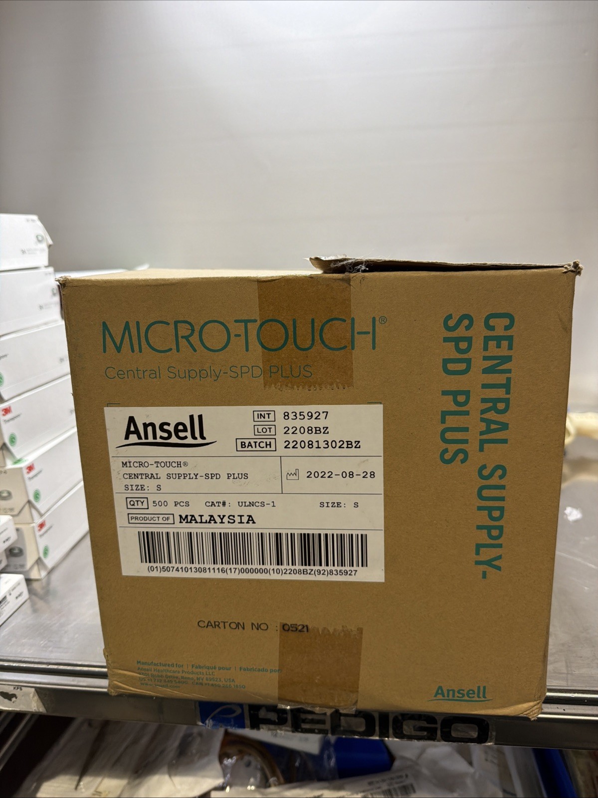 Ansell Micro-Touch Central Supply SPD Plus ULNCS-1 Small 500 Nitrile Gloves