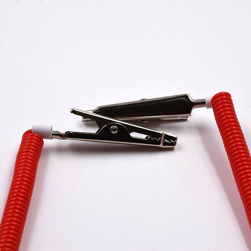 Dental High Quality Reusable Flexible Chain Napkin Holder Coil Stretchy Cord Red
