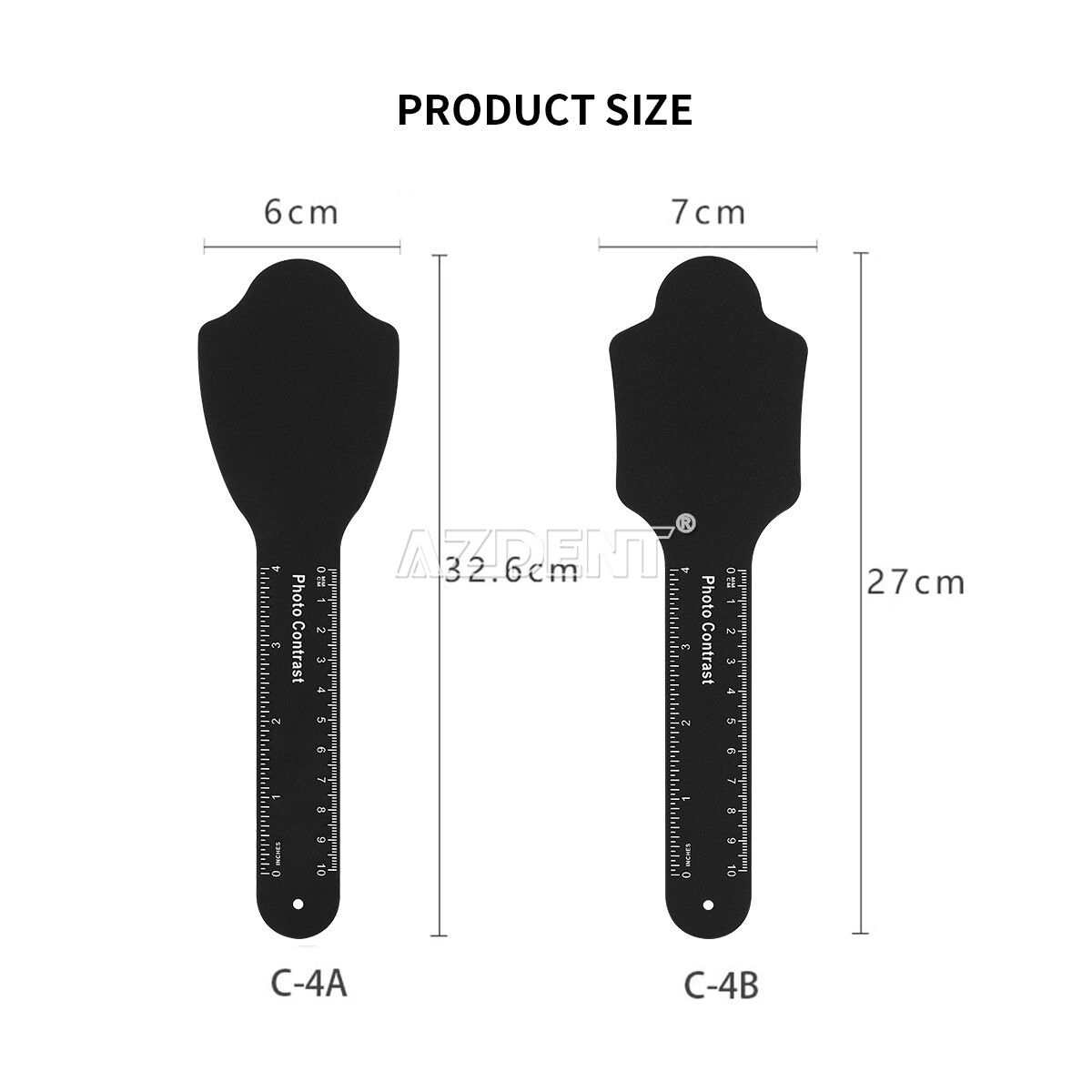 6Pcs Dental Photo Contrast Set Kit Black Background Board Photography Contraster