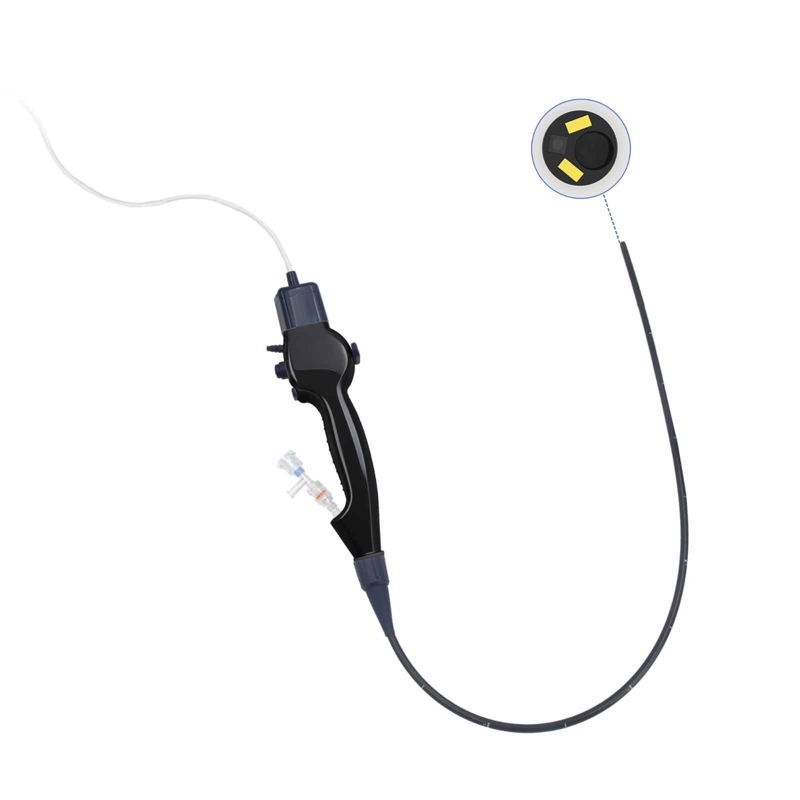 All-in-One Disposable Flexible Video Endoscope for Mobile & PC
