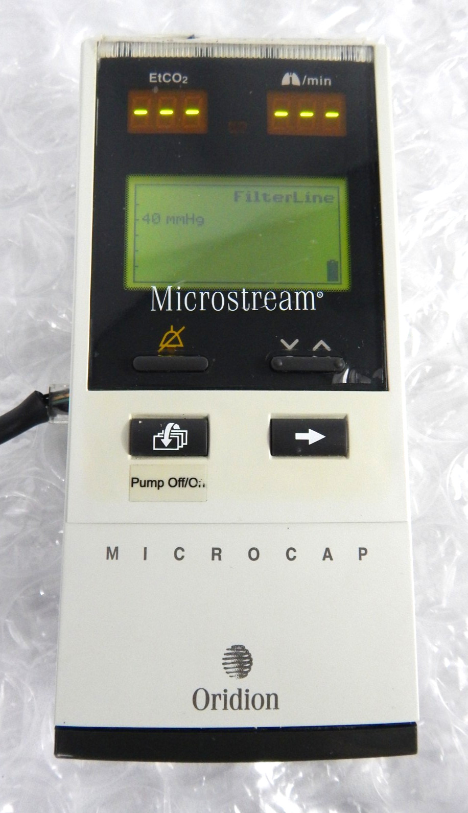 ORIDION MICROCAP HANDHELD CAPNOGRAPH S/N 450