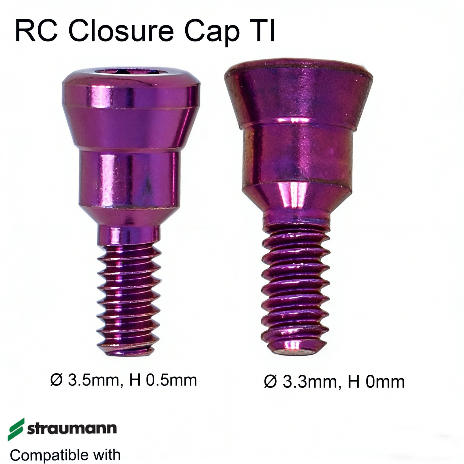 5Pcs Regular Dental Healing Abutment Fits ITI Straumann BLT RC 4.5/5.0/6.0/6.5mm