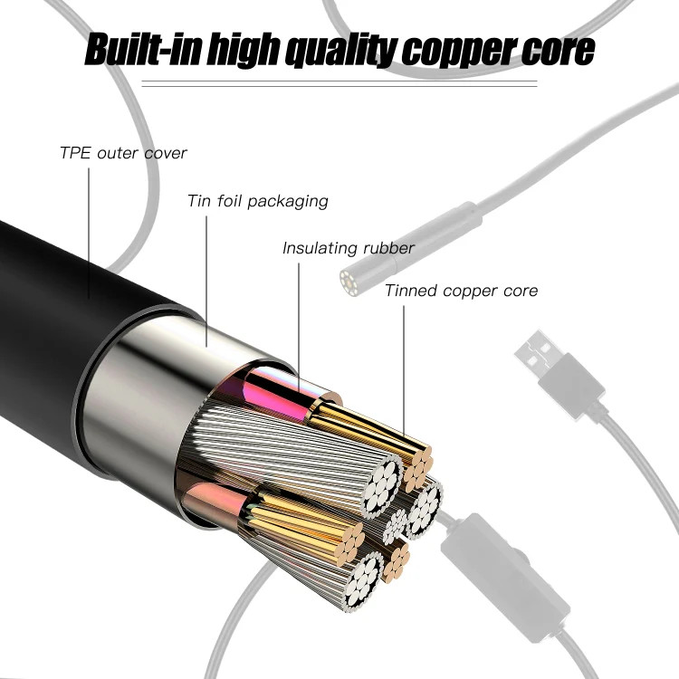 P20 4.3 Inch Screen Display HD1080P Inspection Endoscope with 8 LEDs, Length: 10