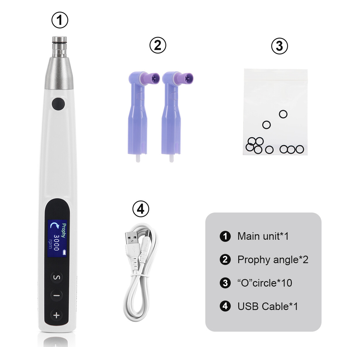 Dental Electric Hygiene Prophy Handpiece /Wireless 16:1 LED Endo Motor