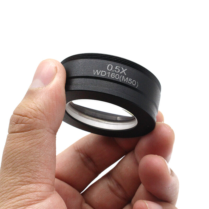 0.5X Barlow lens stereo microscope objective lens mounting size M42 M48 M50
