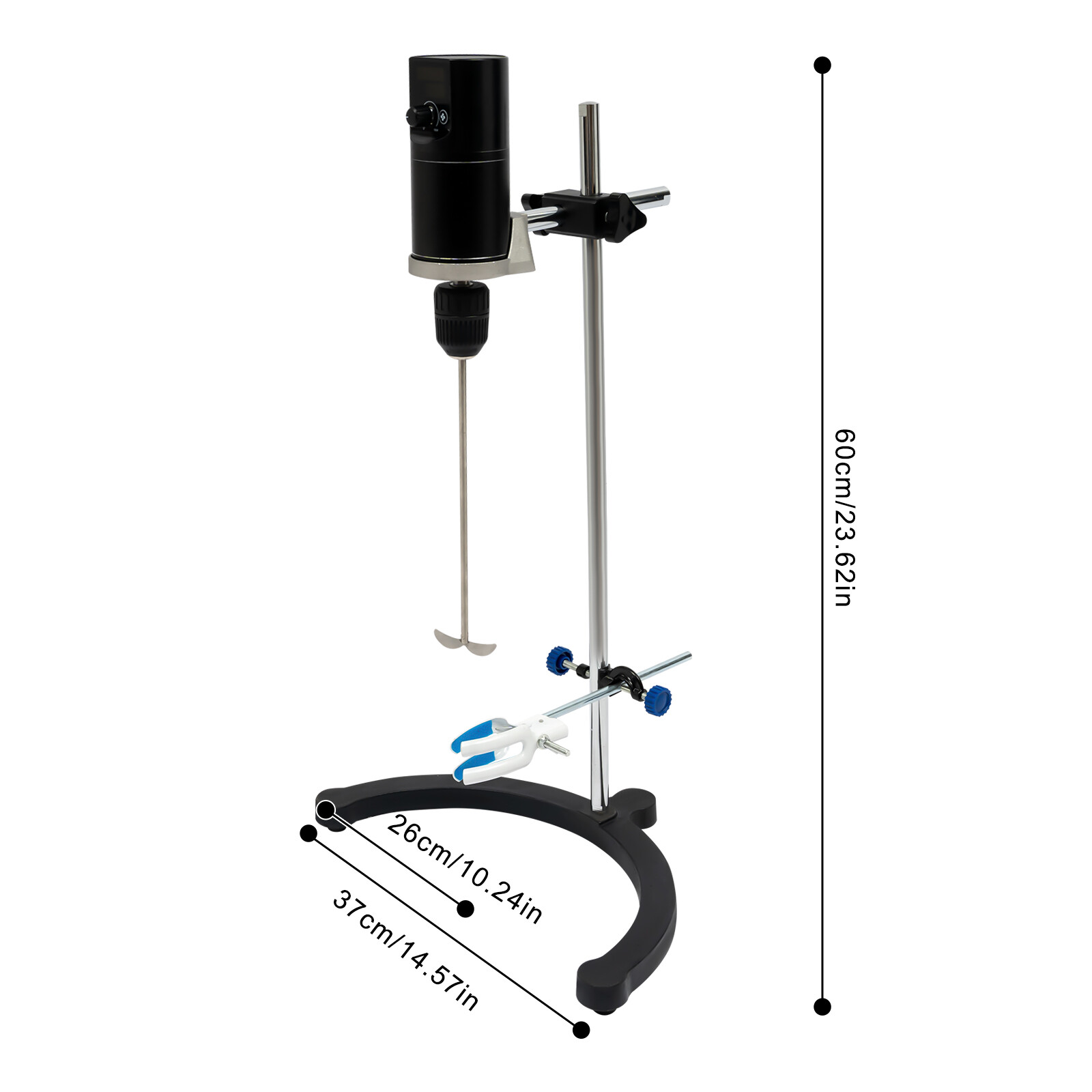 ES-40M Electric Overhead Stirrer Lab Mixer 120W Digital 100-2000 RPM Max 40L